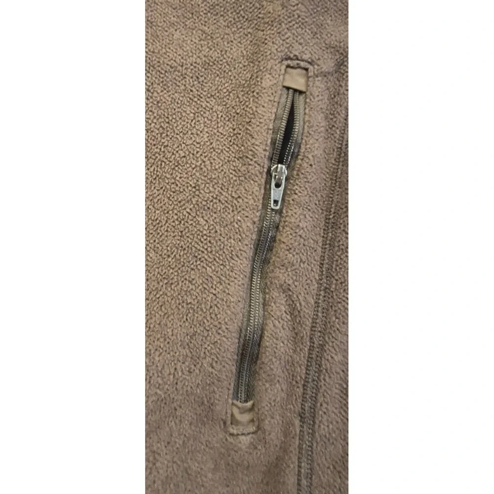 Patagonia men's Pique Knit fleece Jacket brown Full Zip Outdoors Size M 25780